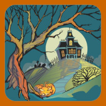 Spooky Haunted House stickers