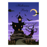 Spooky House Halloween Party Announcements