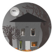 Spooky House Halloween Stickers sticker