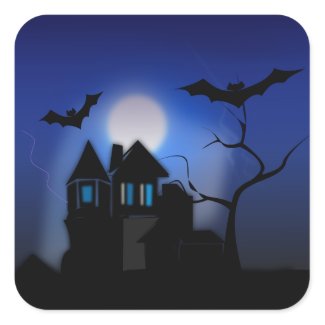 Spooky House Sticker sticker