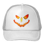 Spooky Jack O Lantern Face Trucker Hats