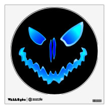 Spooky Jack O Lantern Face Wall Graphics