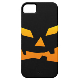 Spooky Jack O Lantern Halloween Pumpkin Face iPhone 5 Cases