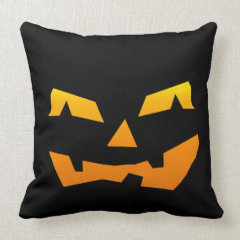 Spooky Jack O Lantern Halloween Pumpkin Face Pillows