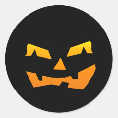 Spooky Jack O Lantern Halloween Pumpkin Face Sticker