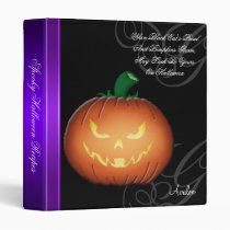 Spooky Jack O Lantern Halloween Recipe Binder