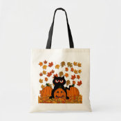 Spooky Kitty Canvas Bags