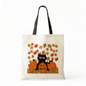 Spooky Kitty Canvas Bags