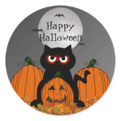 Spooky Kitty Halloween Stickers sticker