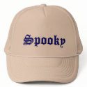 spooky logo hats