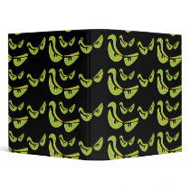 spooky monster eyes notebook binders