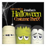Spooky Monster & Friends Halloween Costume Party Personalized Announcements