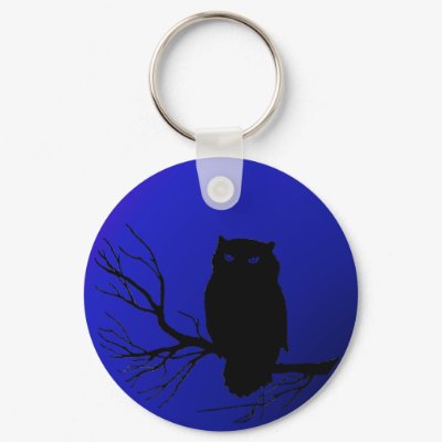 Spooky Night Owl Keychains by JuJuGarden