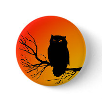 Spooky Owl buttons