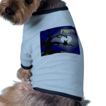Spooky Owl in Tree Halloween Dog Tshirt