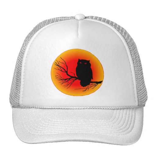 Spooky Owl Mesh Hats