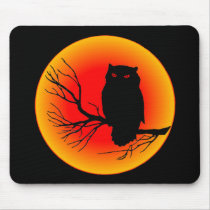Spooky Owl Mousepad