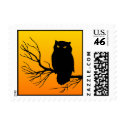 Spooky Owl Postage postage by JuJuGarden Spooky Owl Postage postage