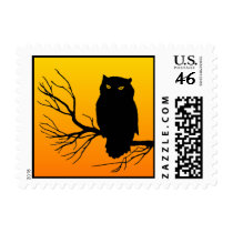 Spooky Owl Postage postage