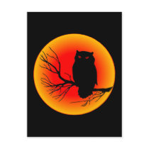 Spooky Owl Post Card