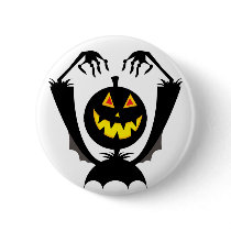 Spooky Pumpkin Buttons
