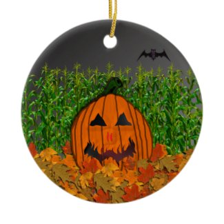 Spooky Pumpkin: Halloween Ornament ornament