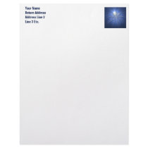 Spooky Shiny Spiderweb Letterhead Template