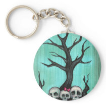 Spooky Skull Tree Keychains