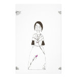 Spooky Spider Girl Custom Stationery