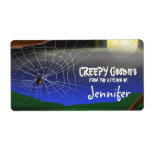 Spooky Spider Web - Kitchen Baking Labels