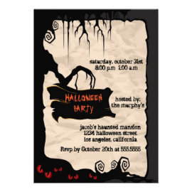 Spooky Tree - Halloween party invitation
