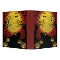spooky trees Halloween notebook binders