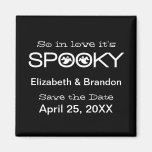 Spooky Typography Halloween Save the Date Magnet