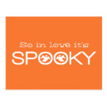 Spooky Typography Halloween Save the Date Postcard