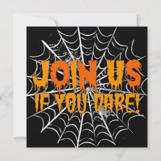 Spooky Web Halloween Event Custom Announcement