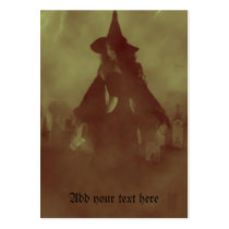 Spooky Witch business cards by Guiltypleasures Spooky Witch business cards