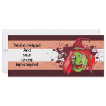 spooky witch halloween party invitation by doonidesigns spooky witch halloween party invitation