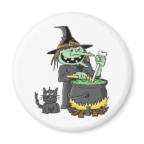 Spooky Witch magnets