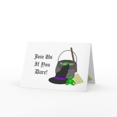 Spooky Witchs Brew Greeting Cards by HolidayFun