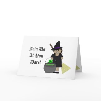 Spooky Witchs Brew card