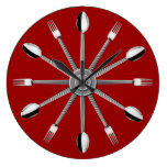 Spoon and Fork Kitchen Wall Clock