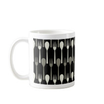 Spoon & Fork - black Bug mugs by HoodiesCollection Spoon & Fork - black Bug mugs