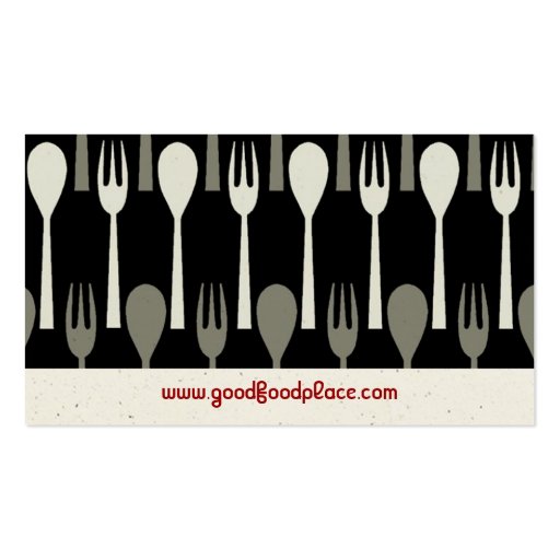 Spoon & Fork Business Card (back side)