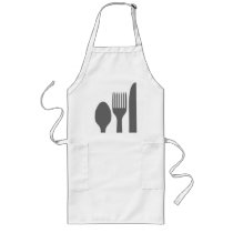 Spoon, Knife & Fork Graphic aprons