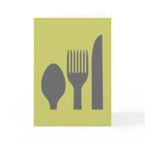 Spoon, Knife & Fork Graphic Cards