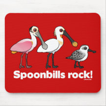 Spoonbills Rock! Mousepad