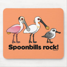 Spoonbills Rock! Mousepads