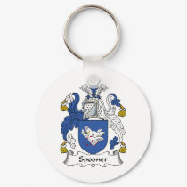Spooner Family Crest keychains by coatsofarms Spooner Family Crest keychains