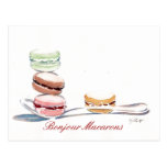 Spoonful of Macarons Postcard