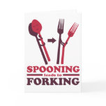 Spooning Leads to Forking Love Romance cards